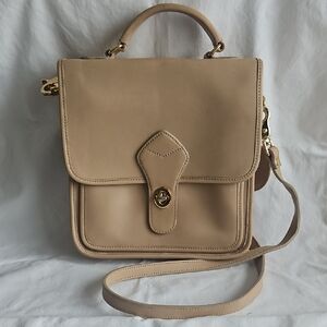 Tannery West Vintqge 90's Elegant Tan Leather Shoulder Bag